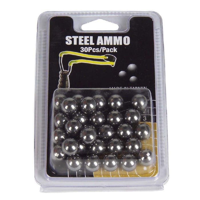 Haller steel balls for slingshot Zwille Ø 9.8 mm 30-pack